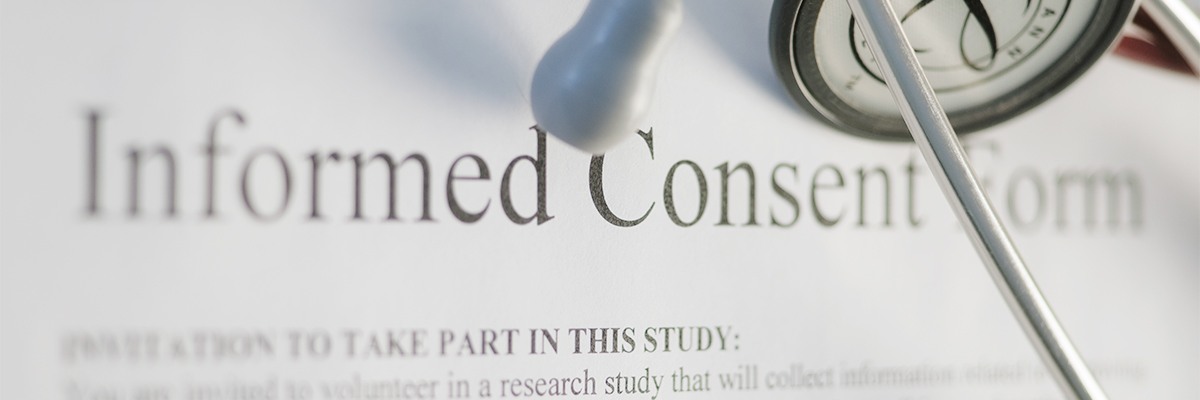 Close-up of Informed Health Consent Form