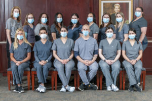 Helen Hayes Hospital's Staff of Speech Therapists Pose Seated and Standing for a Formal Portrait in the hospital's Noyes Conference Room