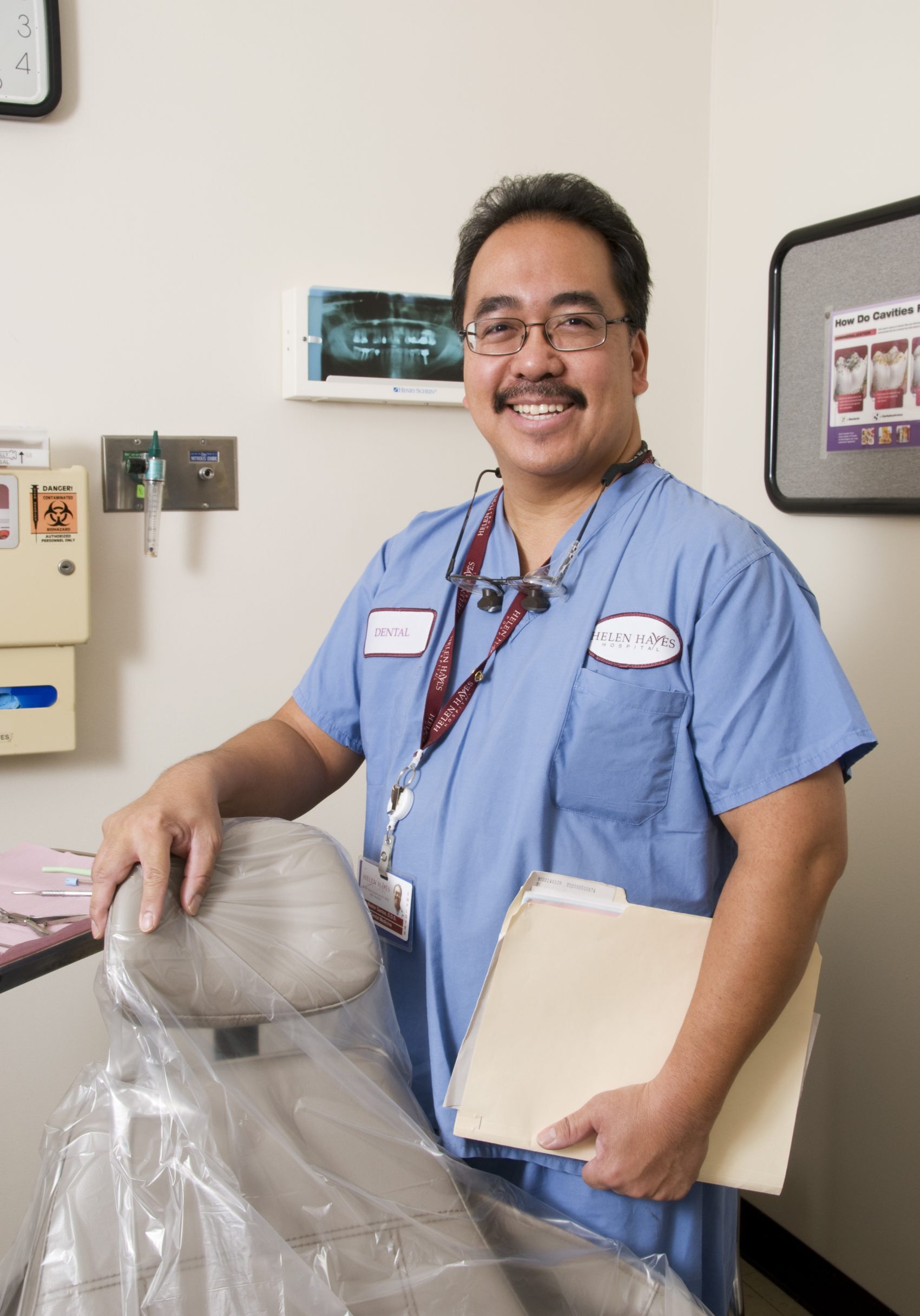 Portrait of Nestor G. Santos, DDS, Dentist in Dental Medicine Service at Helen Hayes Hospital